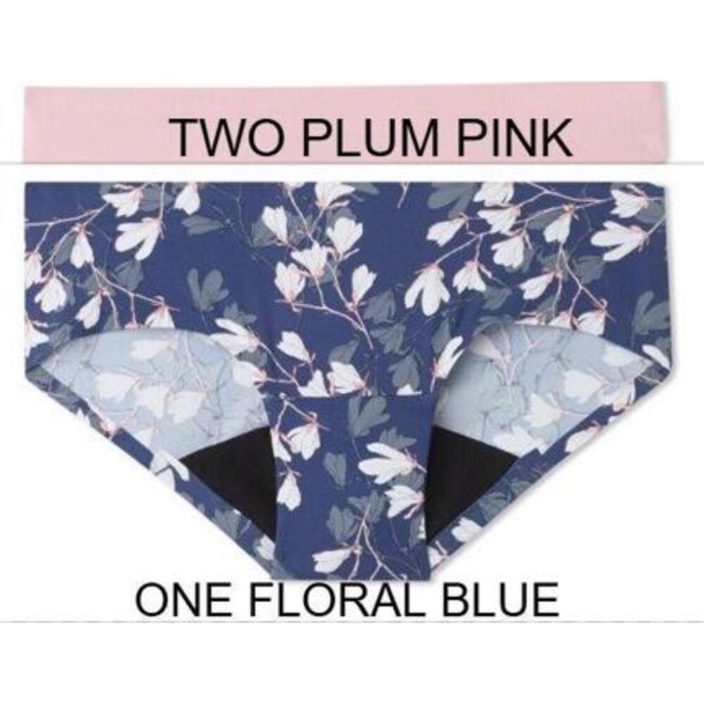 3 PAIR RUBY BLISS HIPSTER LEAK PROOF PERIOD PROTECTION PANTIES VARIETY WOMENS S